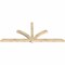 Ekena Millwork Redmond Rough Sawn Timber Gable Bracket, Douglas Fir, 108"W x 45"H x 4"D x 4"F, 10/12 Pitch GBW108X45X0404RED00RDF - alternate 4